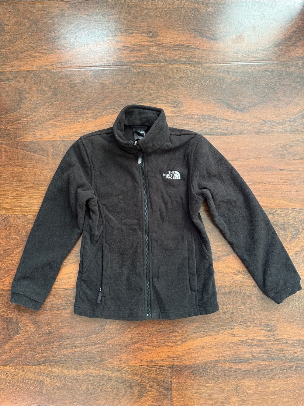 The North Face Girls Black Zip-Up Fleece Small